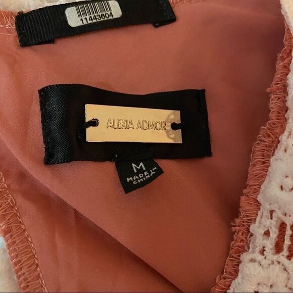 Alexia Admor Pink Contrast Lace Dress - Picture 14 of 15